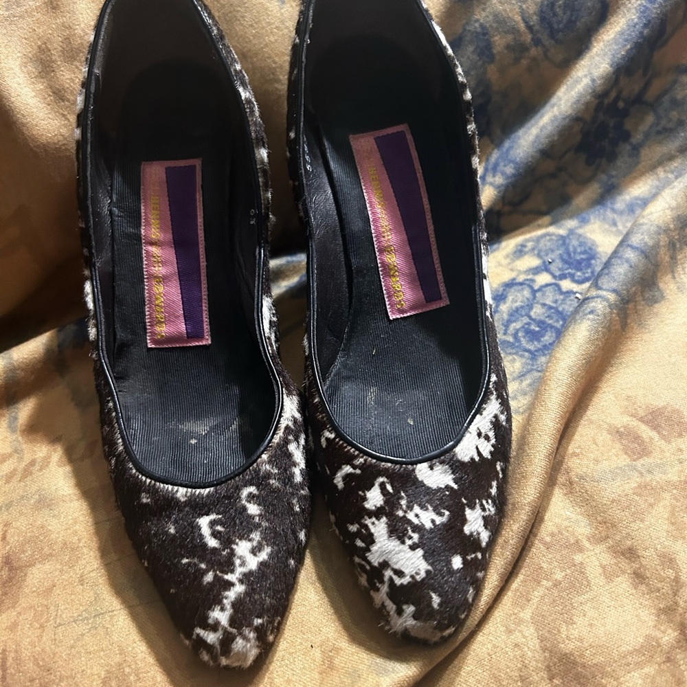 Susan Bennis/Warren Edwards Black and White Heels
